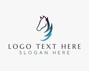 Equine Horse Grooming logo design