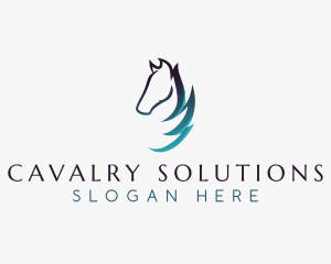 Equine Horse Grooming logo design