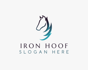 Farrier - Equine Horse Grooming logo design