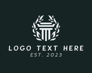 Gray - Architecture Column Business logo design