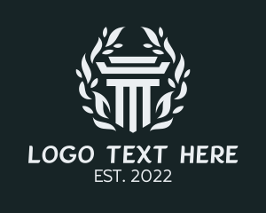 Architecture Column Emblem Logo