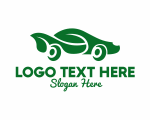 Eco - Green Eco Car logo design