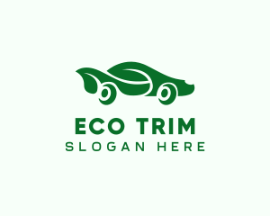 Green Eco Car logo design