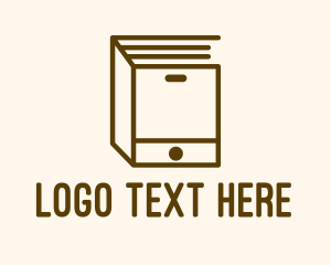 Brown - Book Office Cabinet logo design