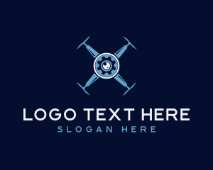 Videography - Drone Camera Quadcopter logo design