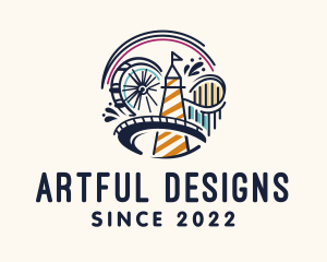 Circus Amusement Park logo design