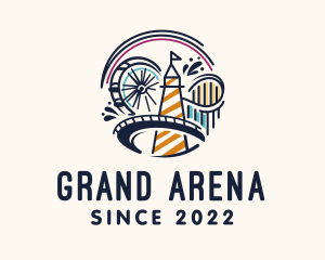 Circus Amusement Park logo design