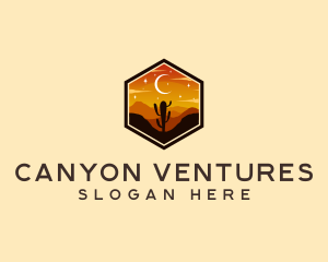 Canyon - Cactus Desert Travel logo design