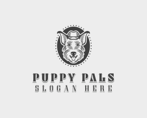 Terrier Puppy Vet logo design