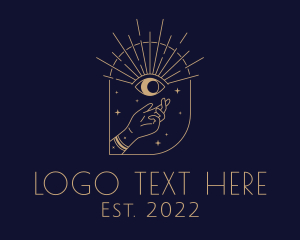 Fortune Telling - Astrological Vision Eye logo design