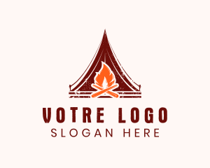 Outdoor Campfire Tent Logo