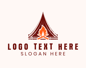 Outdoor Campfire Tent Logo