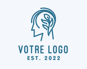 Psychology - Organic Brain Mental Health logo design