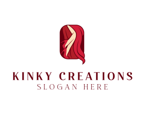 Kinky - Fashion High Heels logo design