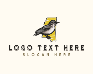 Mockingbird - Mississippi Mockingbird Wildlife logo design