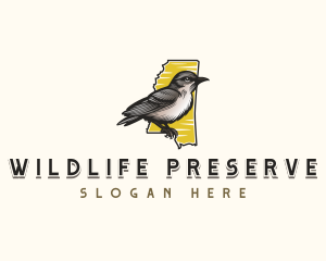 Mississippi Mockingbird Wildlife logo design