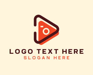 Play Button - Camera Play Button logo design