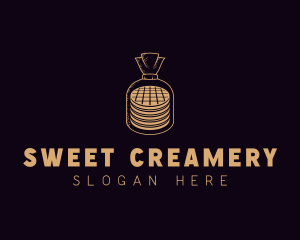 Stroopwafel Waffle Bakery logo design