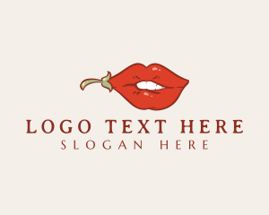 Female - Sexy Hot Lips logo design