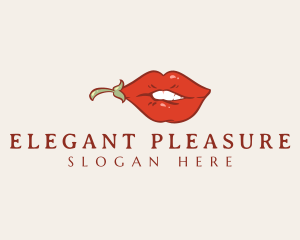 Adult - Sexy Hot Lips logo design