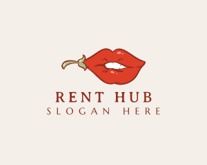 Sexy Hot Lips logo design