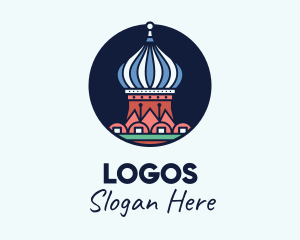 Vacation - Moscow Cathedral Turret logo design