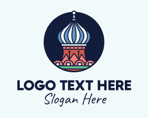 Russia - Moscow Cathedral Turret logo design