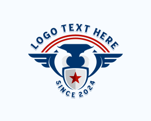Politician - Eagle USA Veteran logo design