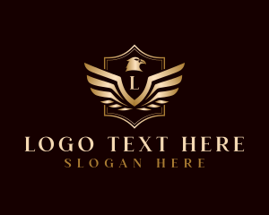 Luxury Eagle Veteran Logo