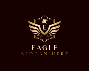 Luxury Eagle Veteran logo design