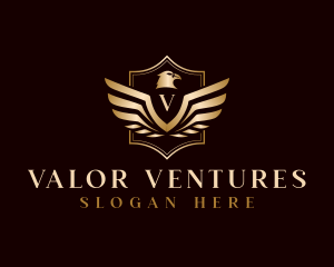 Veteran - Luxury Eagle Veteran logo design