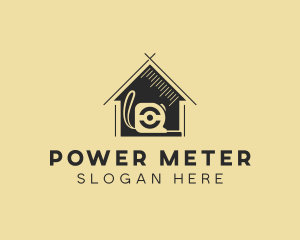 Meter - Tape Measure Contractor logo design