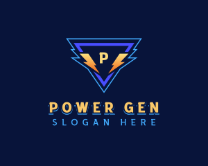 Generator - Lightning Energy Power logo design