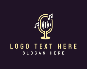 Blogger - Soundwave Music Podcast logo design
