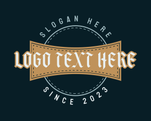 Curve - Gothic Vintage Wordmark logo design