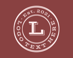 Educational - White Line Art Emblem Letter logo design