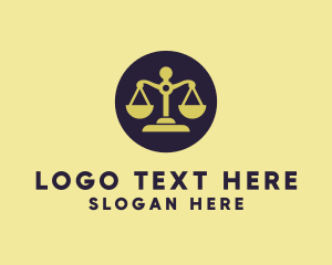 Law School - Professional Justice Scales logo design