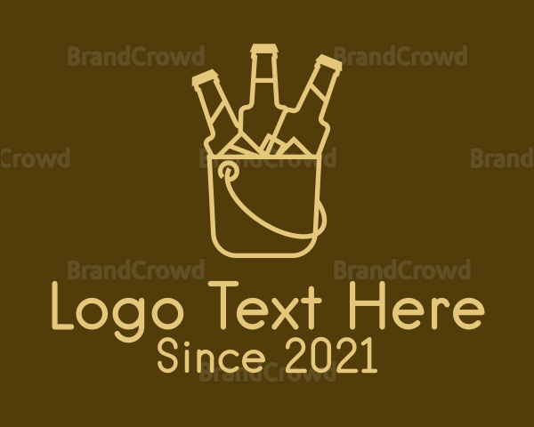 Yellow Beer Bucket Logo
