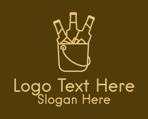 Yellow Beer Bucket  Logo