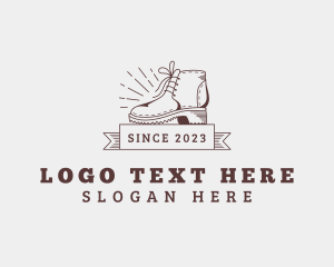 Leather Shoes - Footwear Boots Boutique logo design