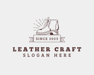 Leather - Footwear Boots Boutique logo design