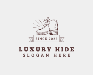 Leather - Footwear Boots Boutique logo design