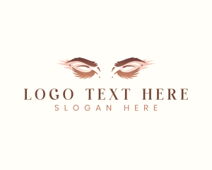 Eyelash Woman Cosmetic  logo design