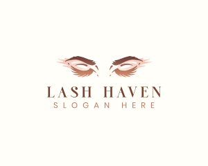 Eyelash Woman Cosmetic  logo design