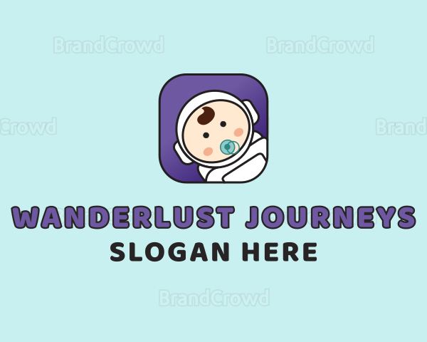 Astronaut Baby Nursery Logo