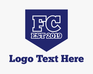 Club FC Shield logo design