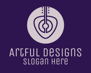 Guitar Pick Musician logo design