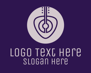 Guitar Pick Musician Logo