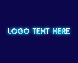 Retro - Simple Neon Business logo design