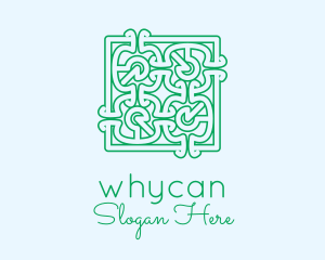 Green Moroccan Pattern  Logo